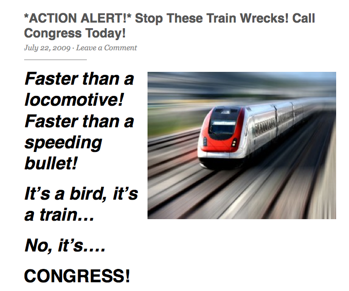 Stop the Train Wreck