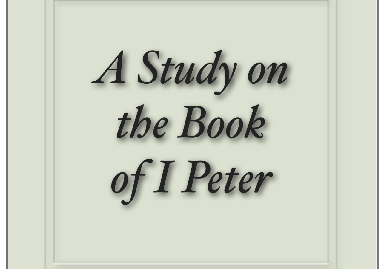 Read more about the article A Study on the Book of I Peter by Jesse C Jones